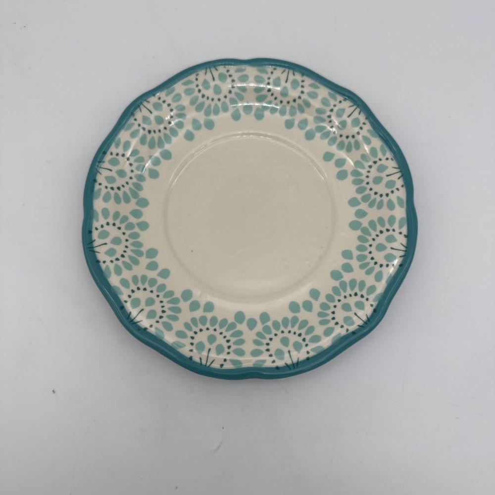Plate Small Teal Blue Pioneer Woman 7" Ceramic